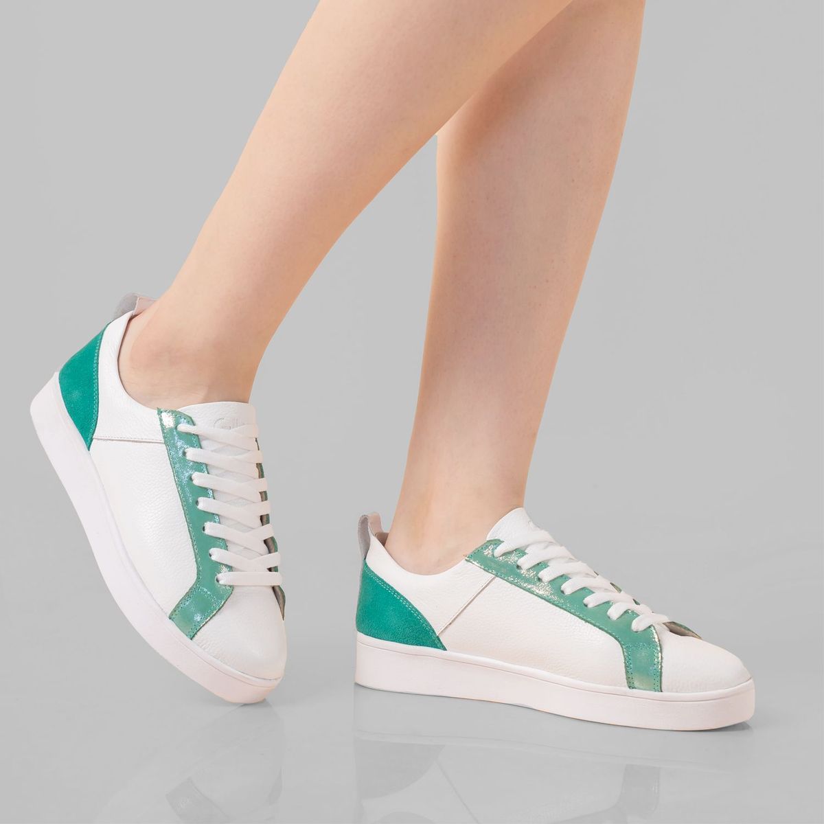 GLINT - Zapatillas Urbanas de Cuero Mujer 48006