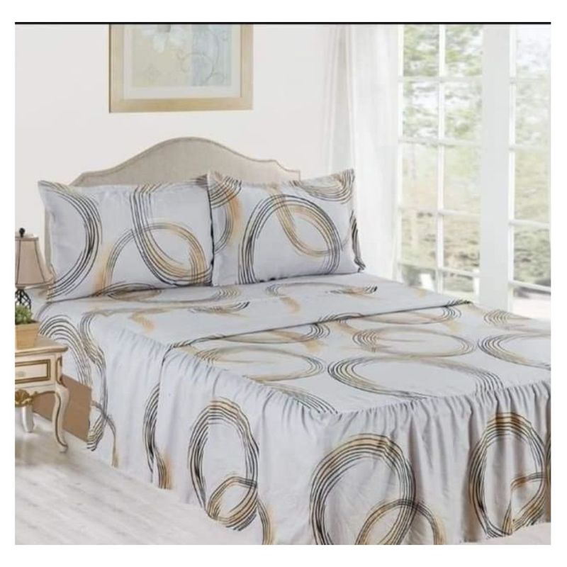 CASATEX - JUEGO DE SÁBANAS CON BLONDA CASATEX DE 2 PLAZAS