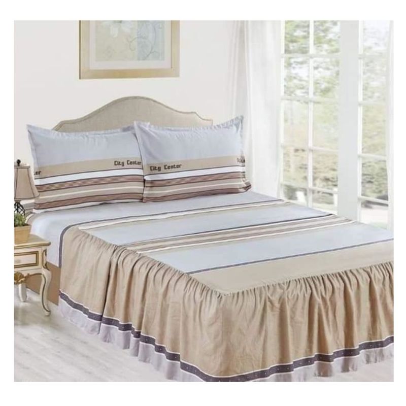 CASATEX - JUEGO DE SÁBANAS CON BLONDA CASATEX DE 2 PLAZAS