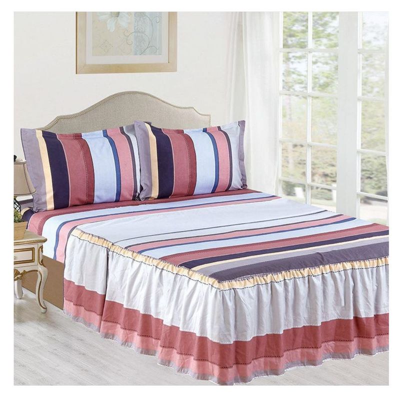 CASATEX - JUEGO DE SÁBANAS CON BLONDA CASATEX DE 2 PLAZAS