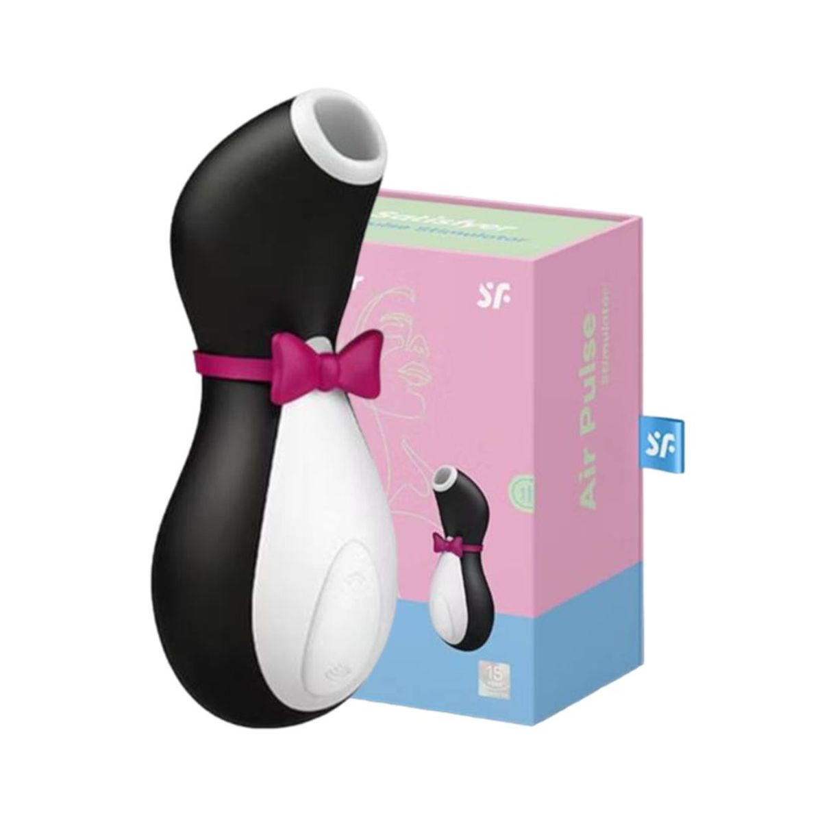 GENERICO - VIBRADOR SUCCIONADOR PENGUIN CON 11 AJUSTES DE INTENSIDAD