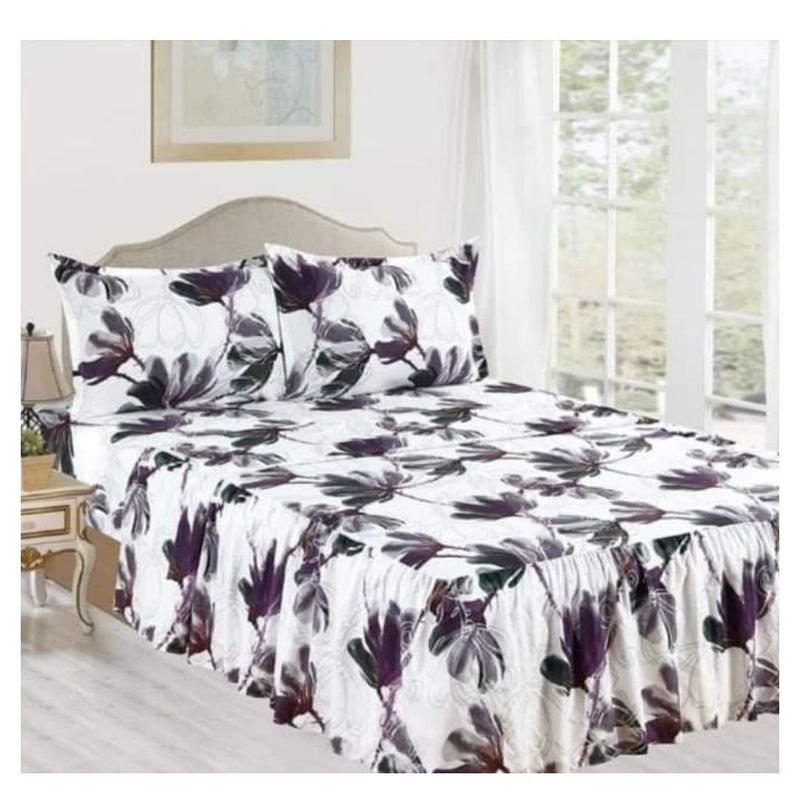 CASATEX - JUEGO DE SÁBANAS CON BLONDA CASATEX DE 2 PLAZAS