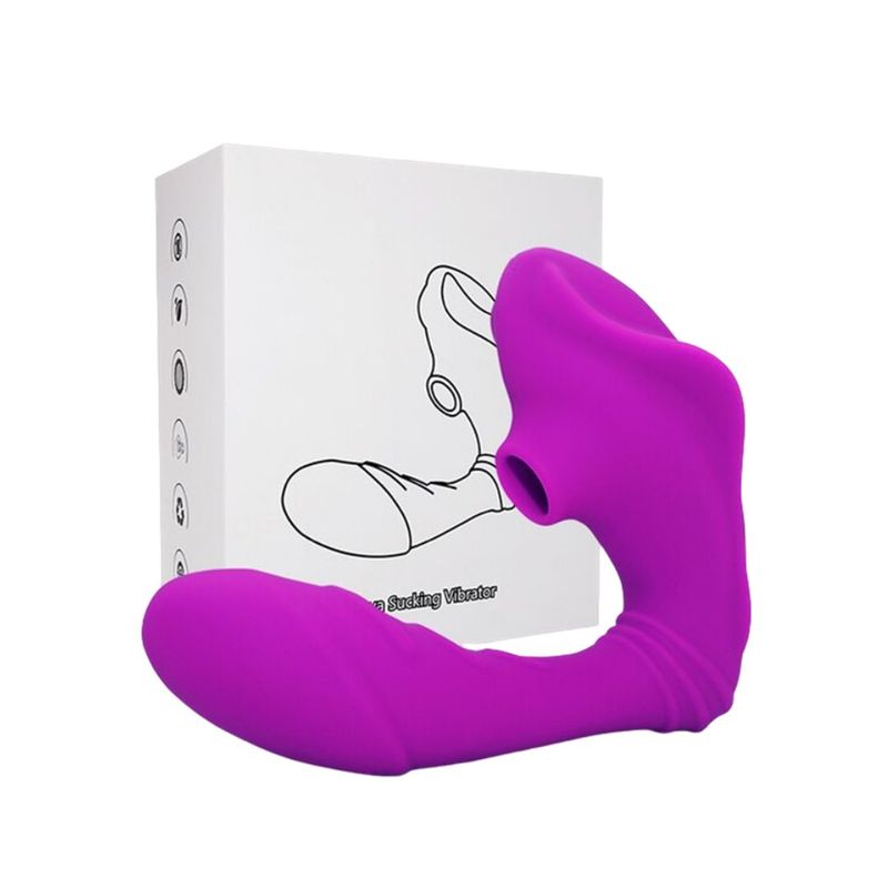GENERICO - VIBRADOR MALLA SUCKING CON 10 FRECUENCIAS DE VIBRACION
