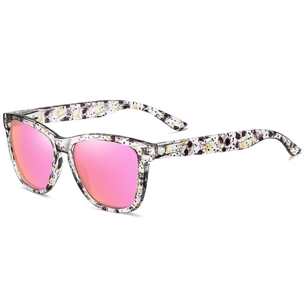 GENERICO - Lentes de sol Stylish UV400 marco funny cat con luna rosa