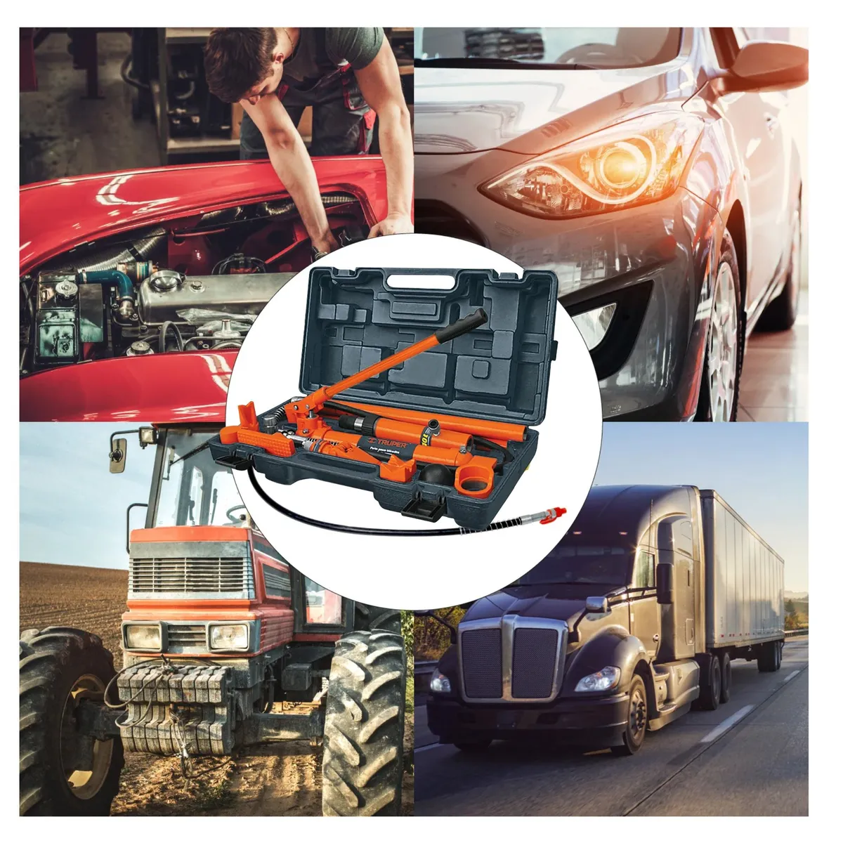 TRUPER - Porto power hidráulico de 10 ton, Expansor TRUPER