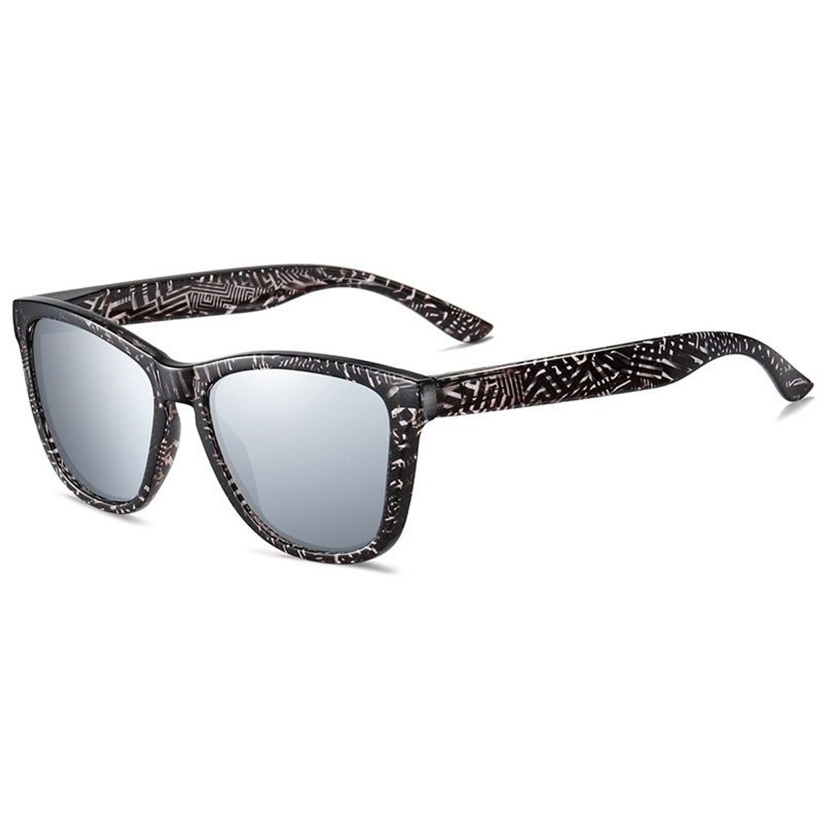 GENERICO - Lentes de sol Stylish UV400 marco stripes con luna espejo