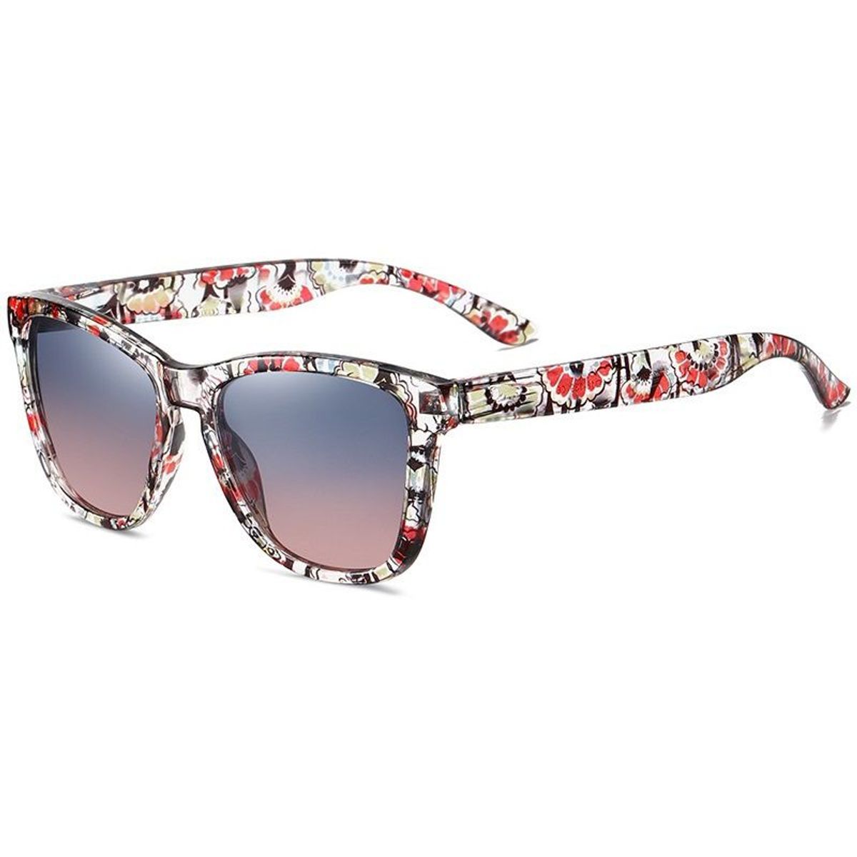 GENERICO - Lentes de sol Tropic UV400 marco floral con luna degradé