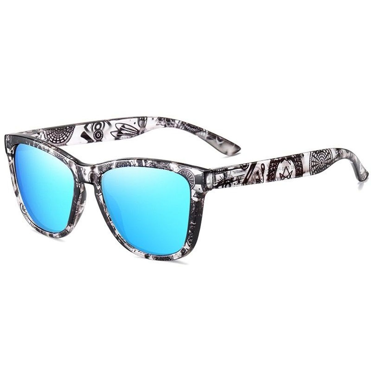 GENERICO - Lentes de sol Tropic UV400 marco tribal con luna espejo