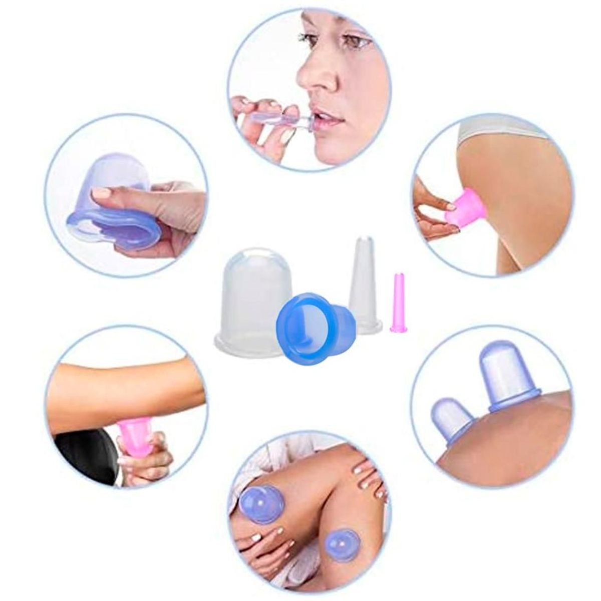 GENERICO - Juego de Terapia de Ventosas Anticelulíticas para la Familia