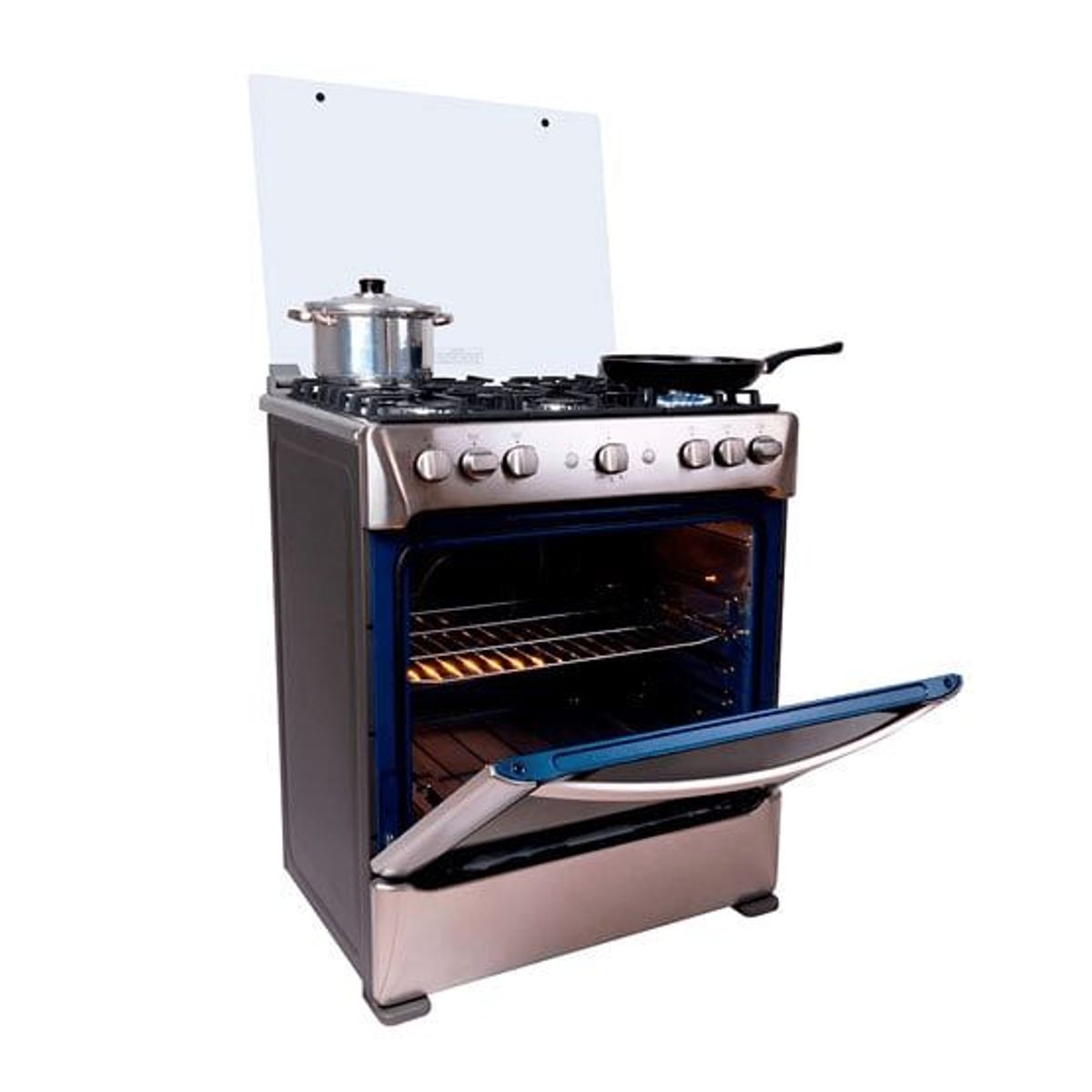 INDURAMA - Cocina Indurama Parma Zafiro Croma 6 hornillas