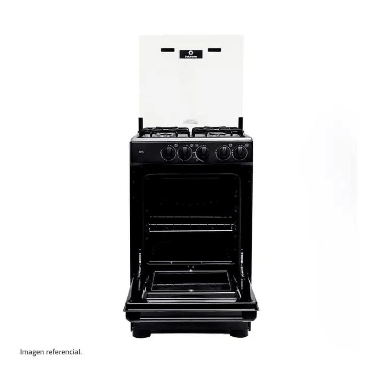 INDURAMA - COCINA INDURAMA GOYA 20" 4 HORNILLAS NEGRO