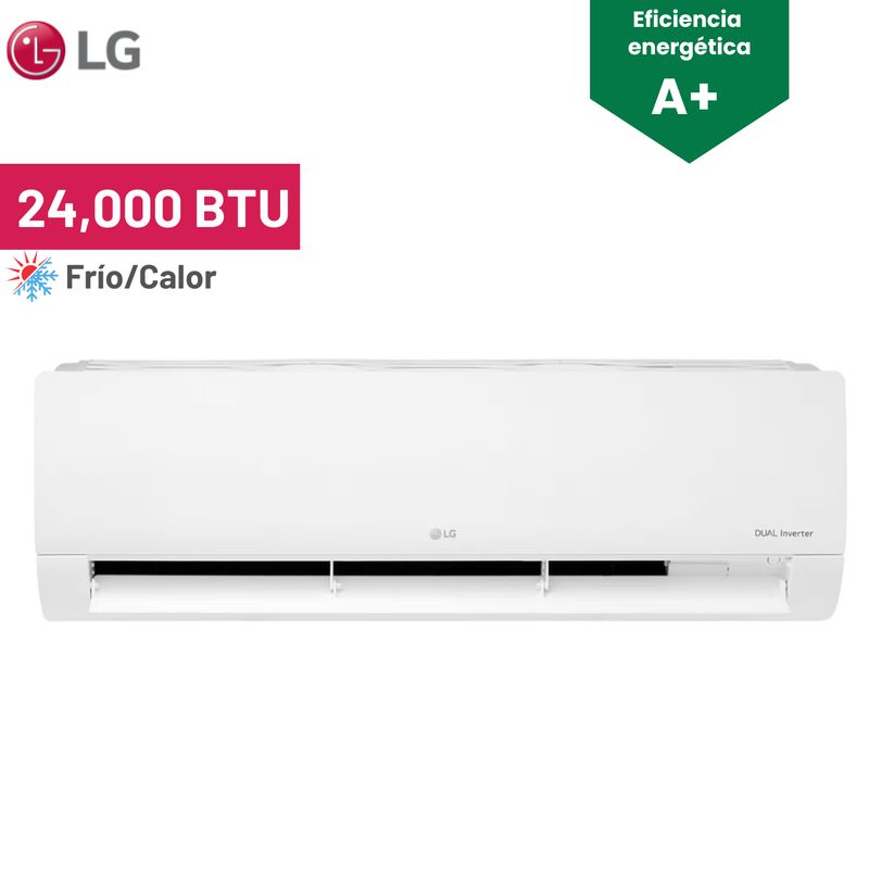LG - Aire Acondicionado LG 24 000 BTU DualCool Inverter Frío - Calor