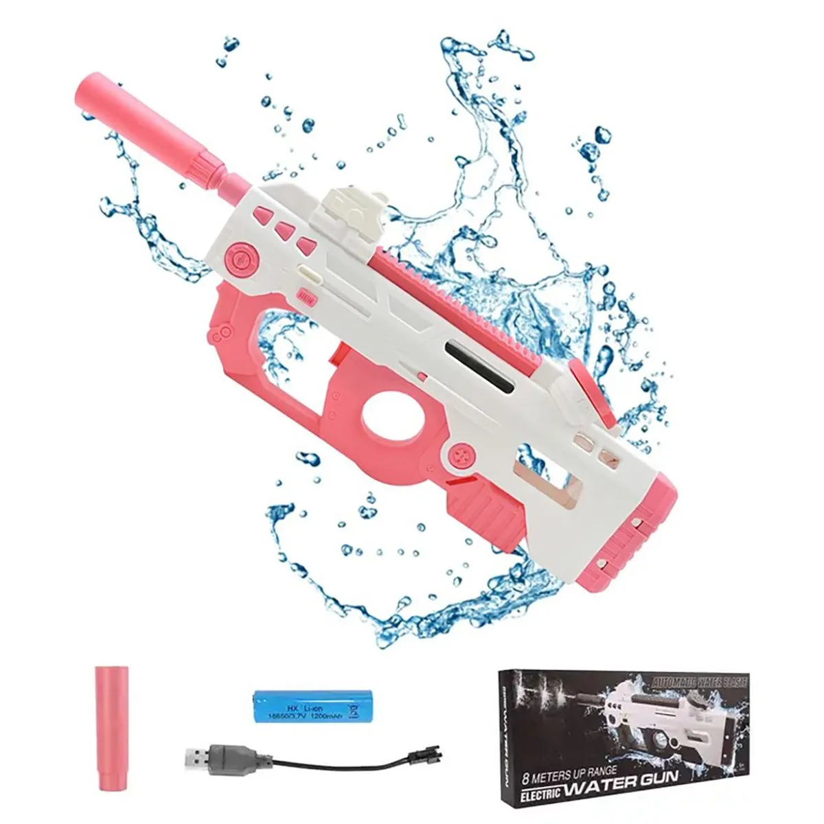 GENERICO - Pistola de agua eléctrica para niños y adultos P90