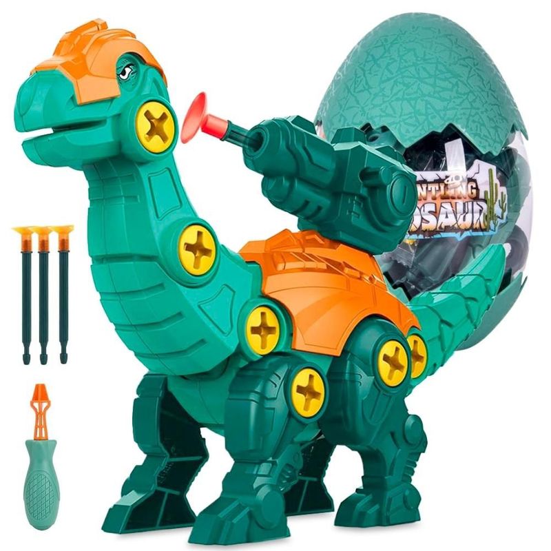 MINARI - Huevo de Dinosaurio Armable Lanza Dardos Brachiosaurus DH3