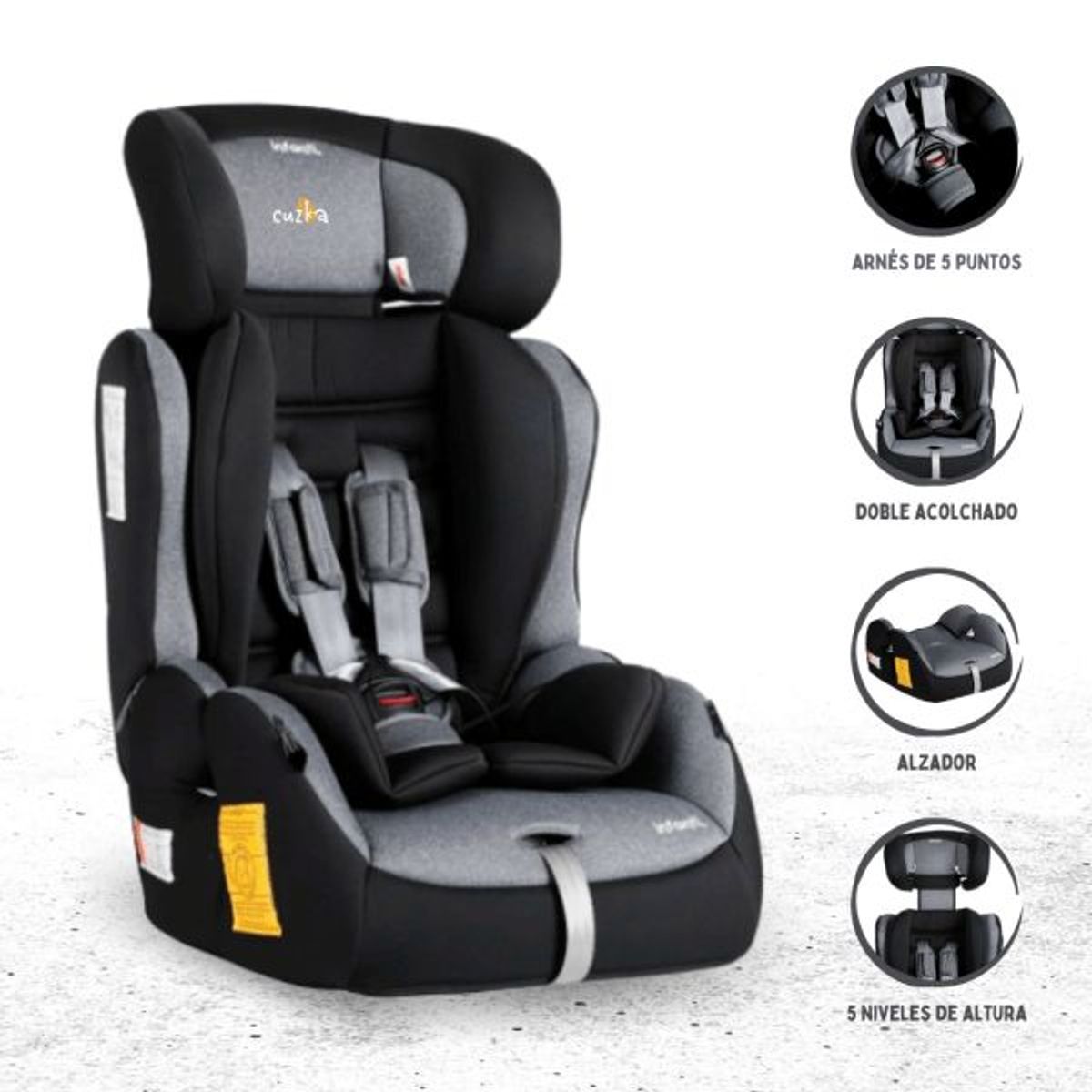 INFANTI - Silla de Auto para Bebé »GRAND PRIX V6» Black