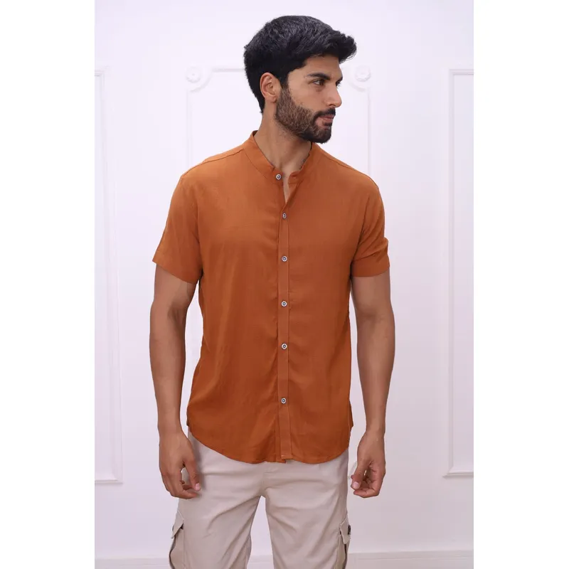 DM DEXMEN - Camisa Dexmen Neru Lino Dorado Promoción