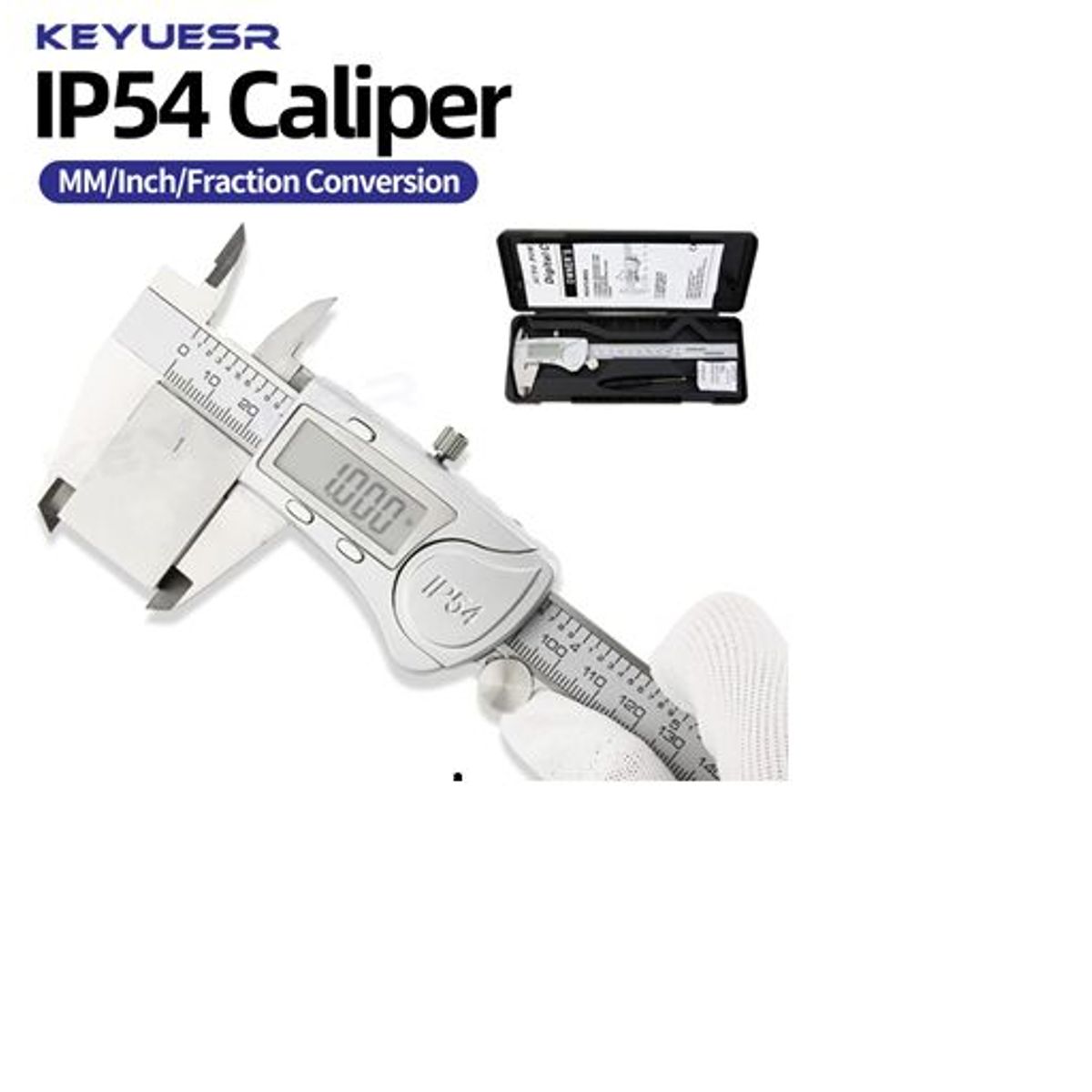 GENERICO - Calibrador digital vernier acero inoxidabl