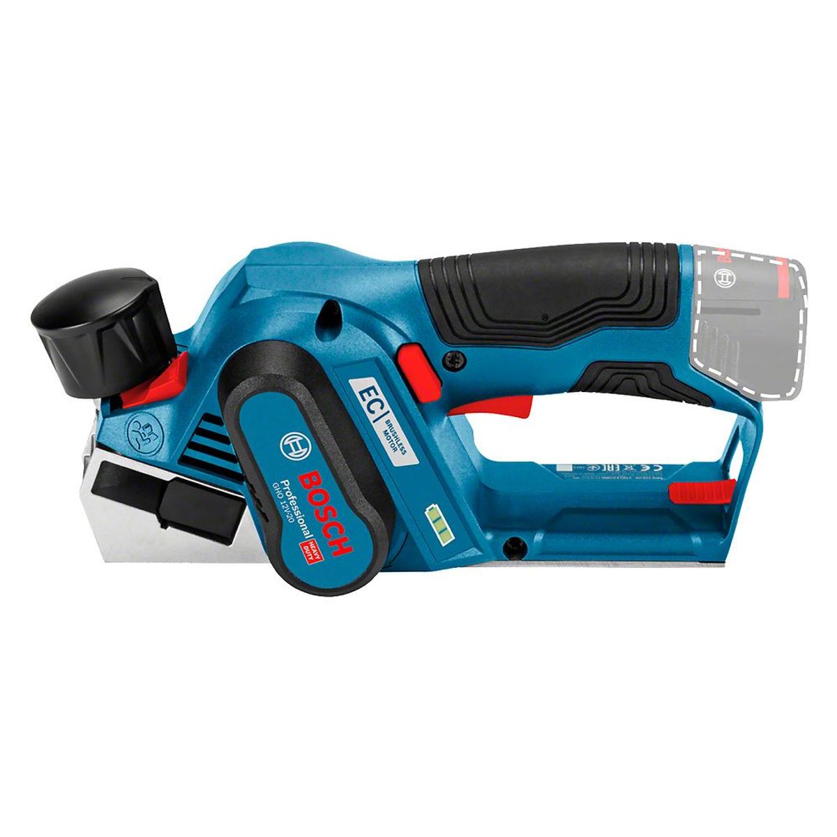 BOSCH - Cepillo Inalámbrico Bosch GHO 12V-20 Sin Bat