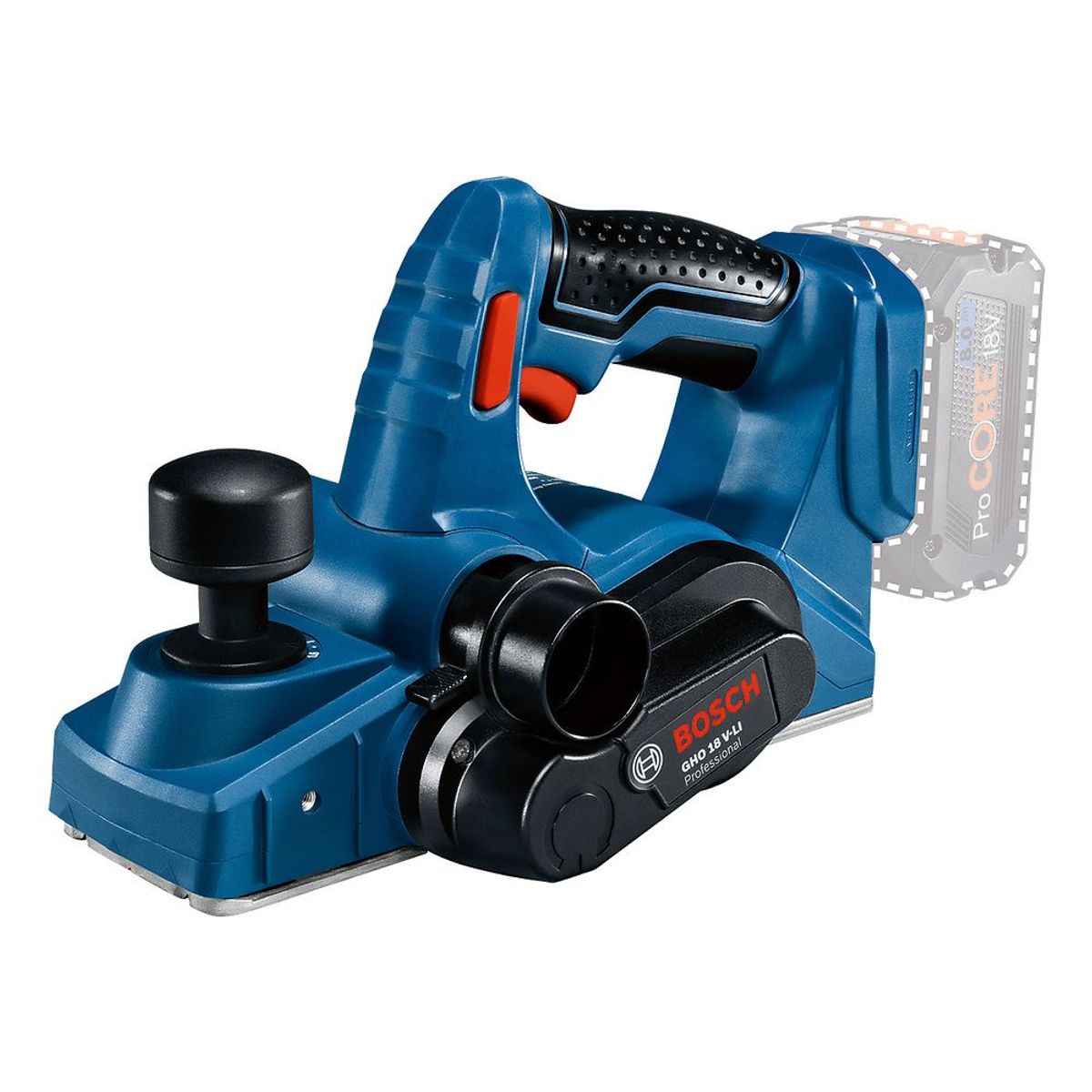 BOSCH - Cepillo Inalámbrico 18 V Gho 18v-li + Maleta L-boxx Sin Bat.