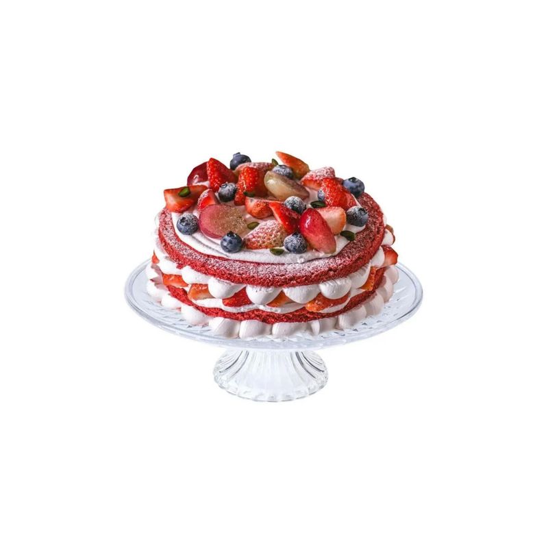 GENERICO - Porta Bocadito o Porta Torta de Vidrio 30 cm
