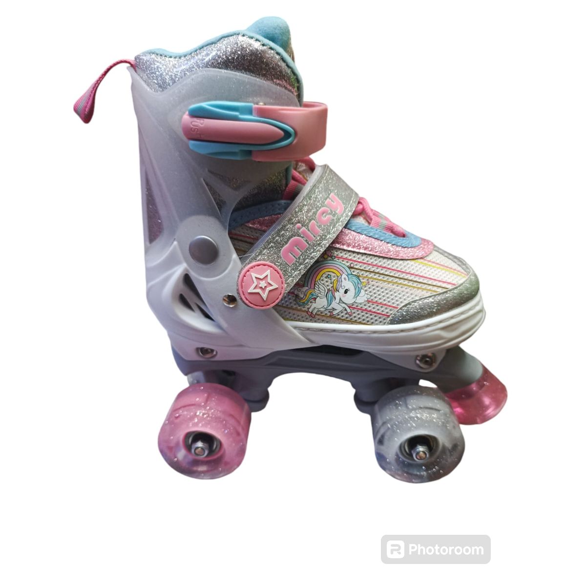 GENERICO - PATIN 4 RUEDAS MIREY BLANCO TALLA M