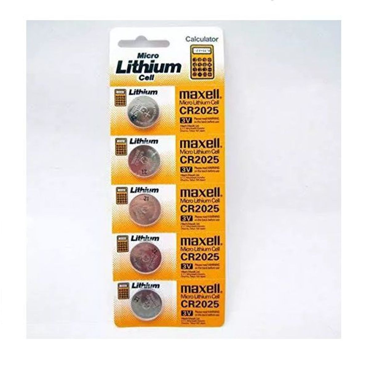 MAXELL - PILAS CR2025 3V MAXELL LITIO X 5 UNIDADES