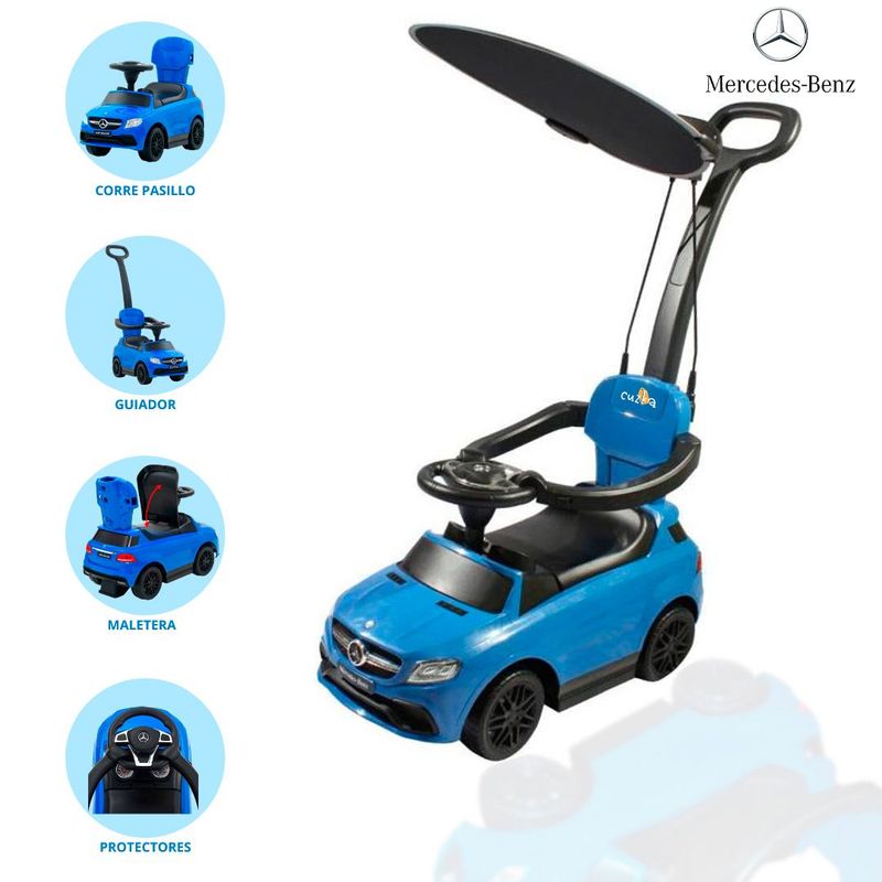 MERCEDES BENZ - Correpasillo Empujador Para Niños «AMG» Blue