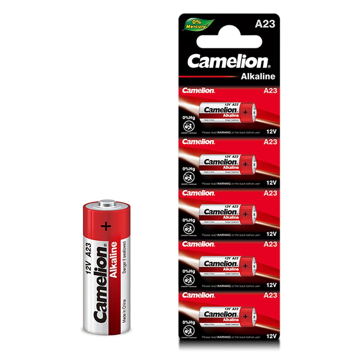 CAMELION - PILAS CAMELION A23 X 5 UNIDADES DE 12 VOLTIOS