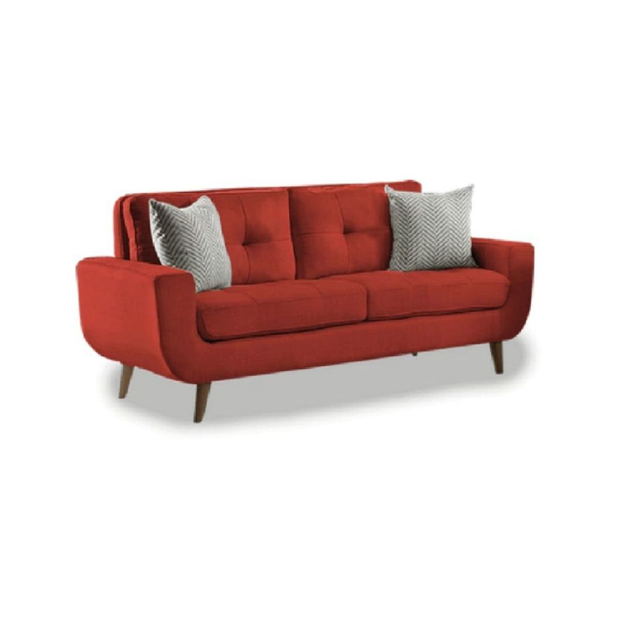 FABIANI HOME - Sofa de 2 Cuerpos Mango Fabiani Rojo