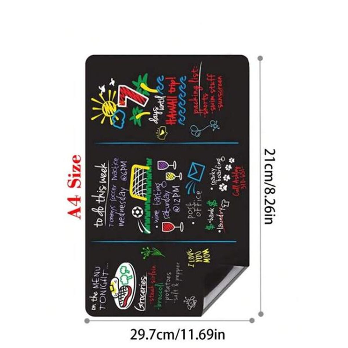 GENERICO - LAMINA DE PIZARRA AUTOADHESIVA