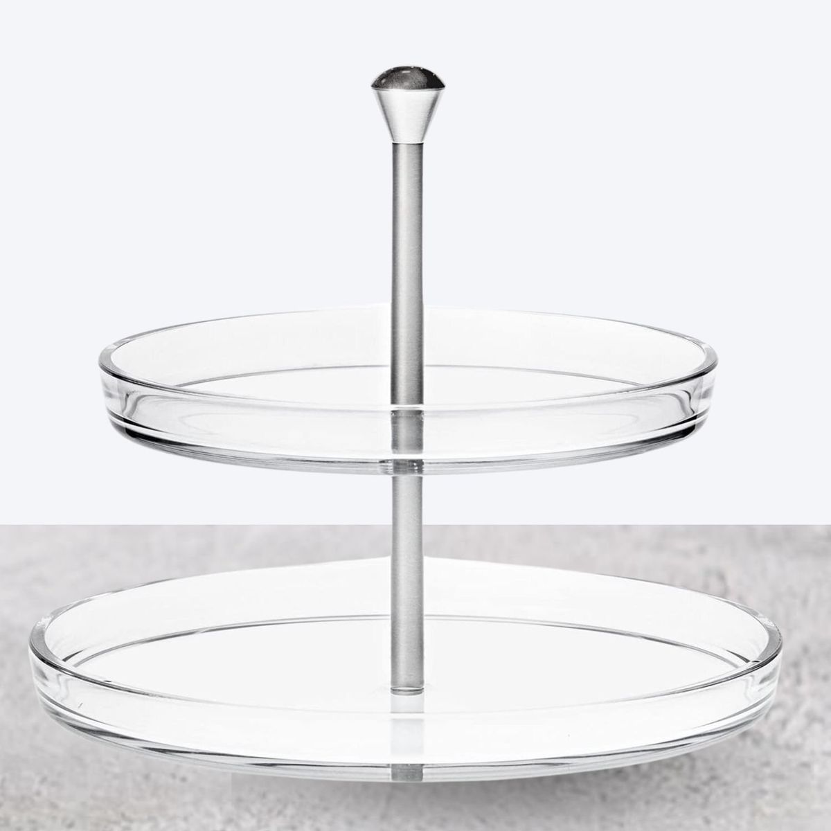 GENERICO - Soporte de Vidrio 2 Niveles para Cupcakes