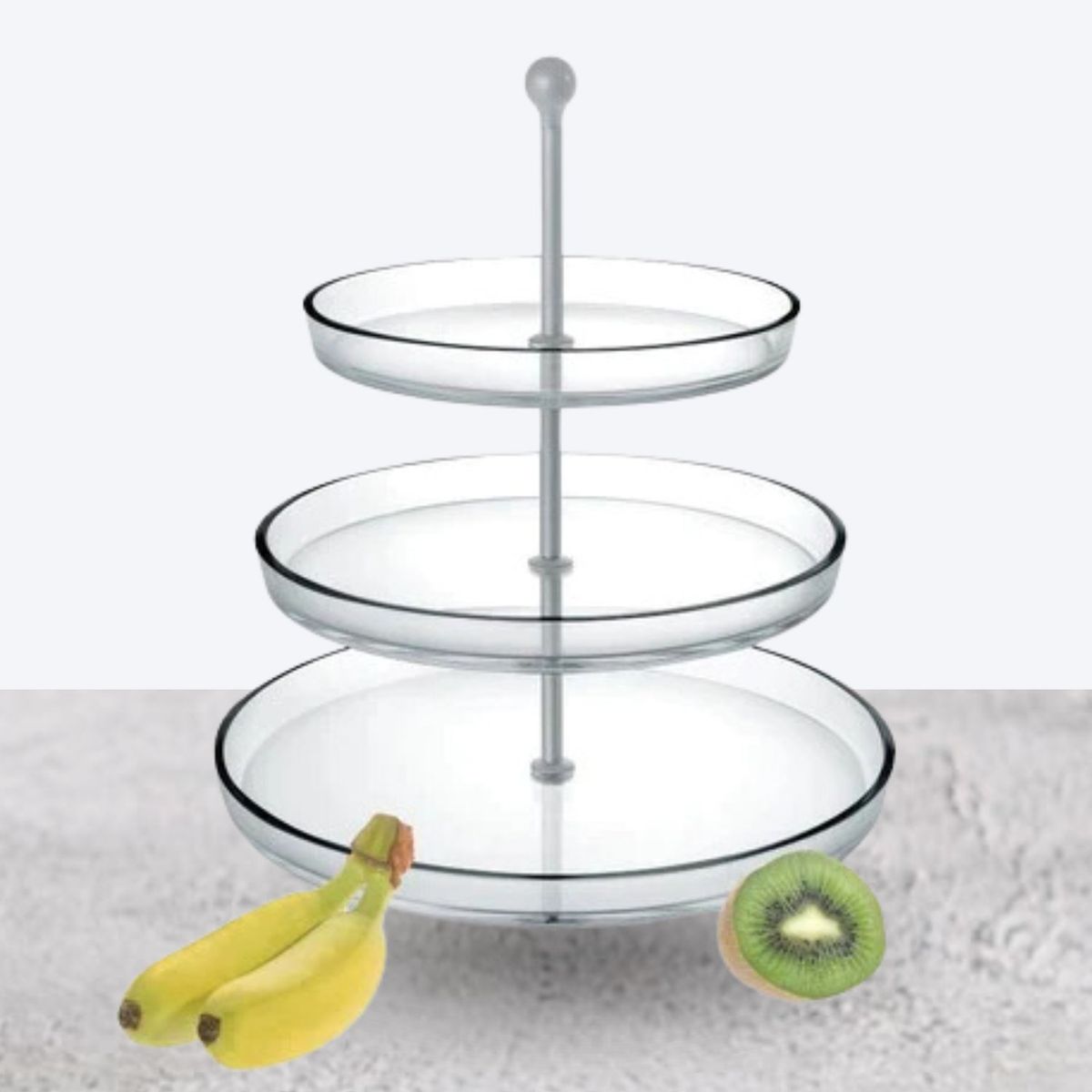 GENERICO - Soporte de Vidrio 3 Niveles para Cupcakes