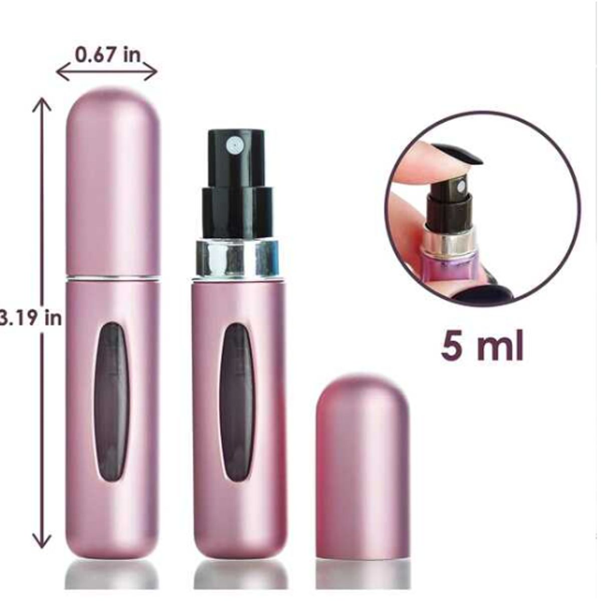 GENERICO - ATOMIZADOR DE 5ML PARA PERFUME ORO ROSA