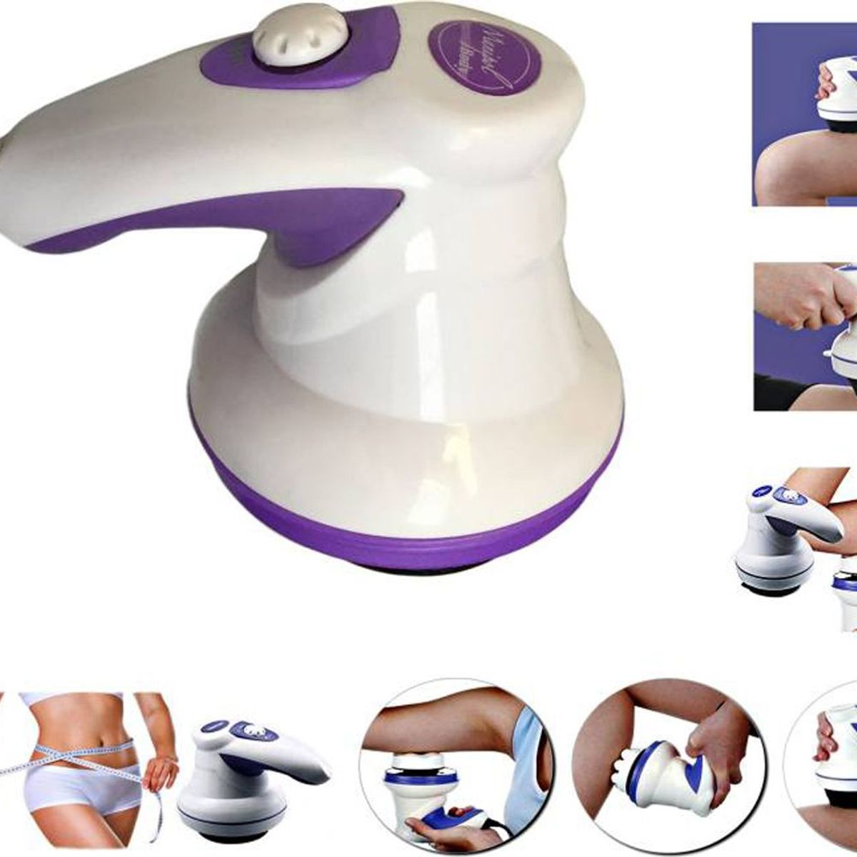 RISUTIMPORT - Masajeador corporal  5 cabezales electrico