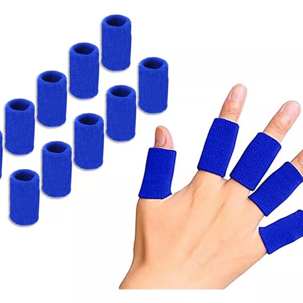 GENERICO - PROTECTOR PARA DEDOS 10PCS AZUL