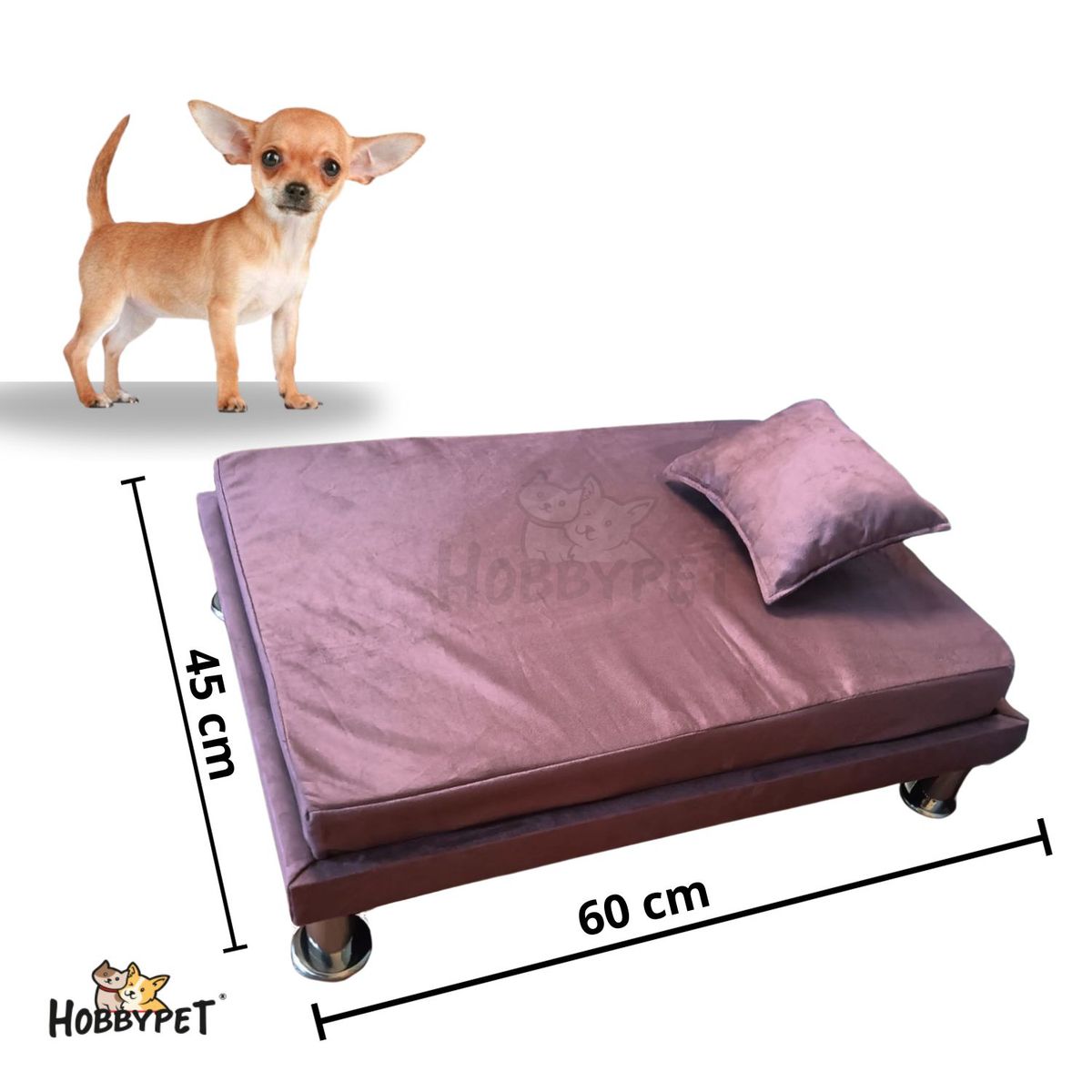 GENERICO - Cama para perro TARIMA DOG - Talla S - Color Rosado