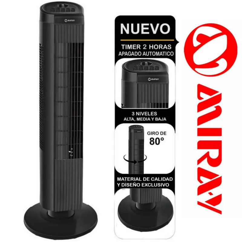 MIRAY - Ventilador Torre Miray 30 " VMTT-933 Negro