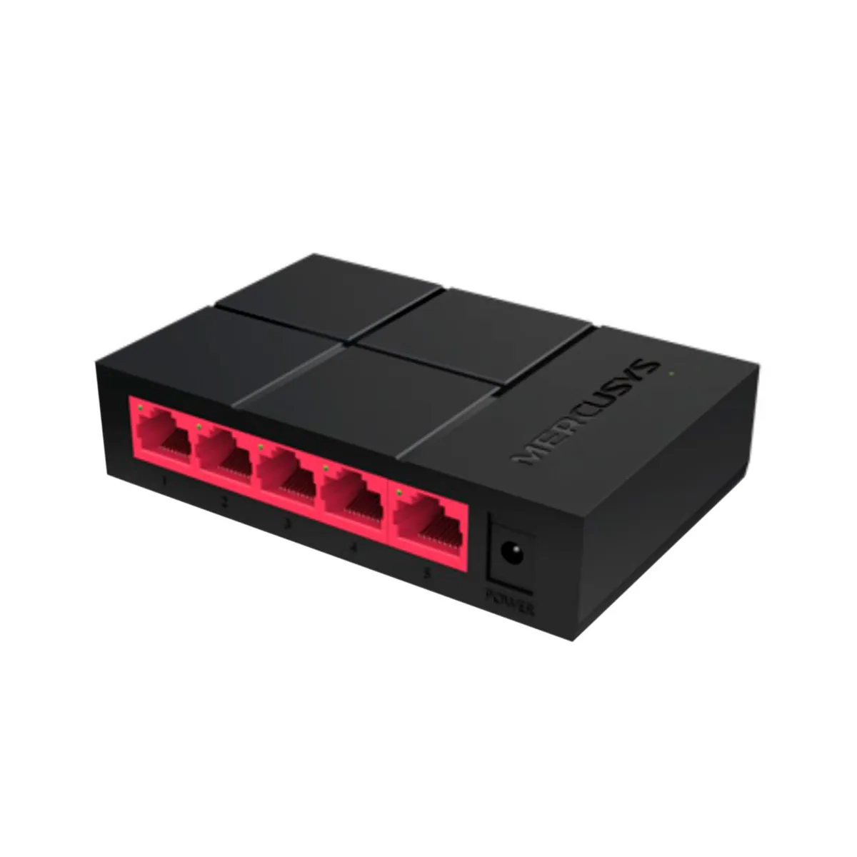 MERCUSYS - SWITCH   V3, 5 PUERTOS GIGABIT 10/100/1000MBPS, NEGRO