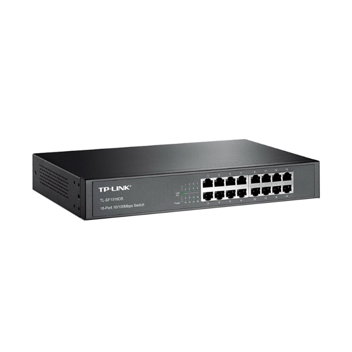 TP LINK - SWITCH TP-LINK TL-SF1016DS V4, 16 PUERTOS LAN 10/100MBPS, RACK