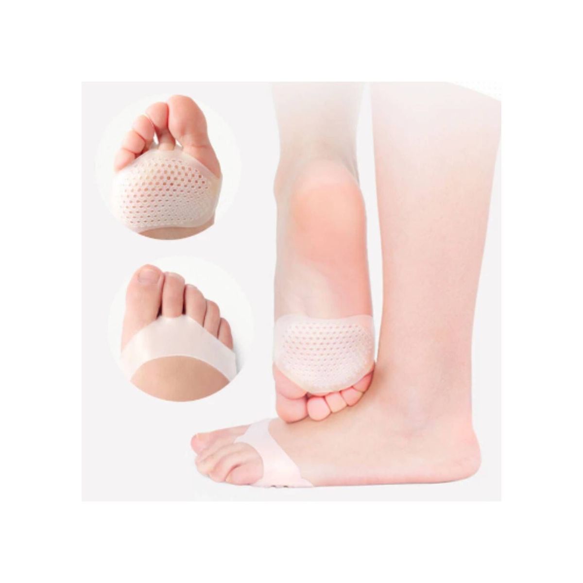 GENERICO - Almohadillas Gel de Silicona para pisada suave Blanco