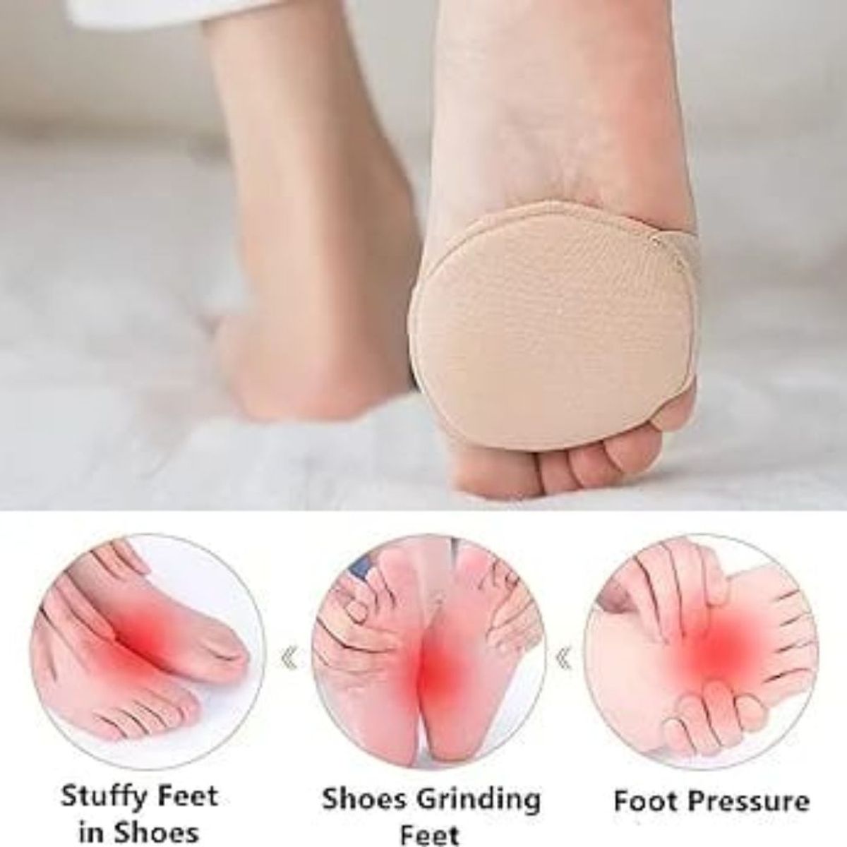 GENERICO - Almohadillas Plantilla Protector de pie beige