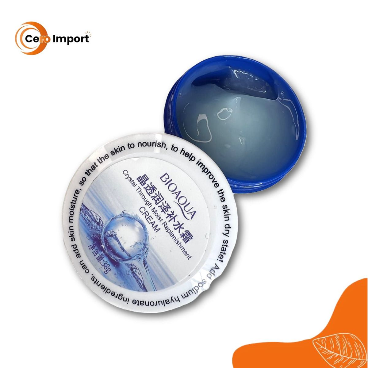 BIOAQUA - Facial hidratante con Hialuronico de reposición cristalina - Bioaqua