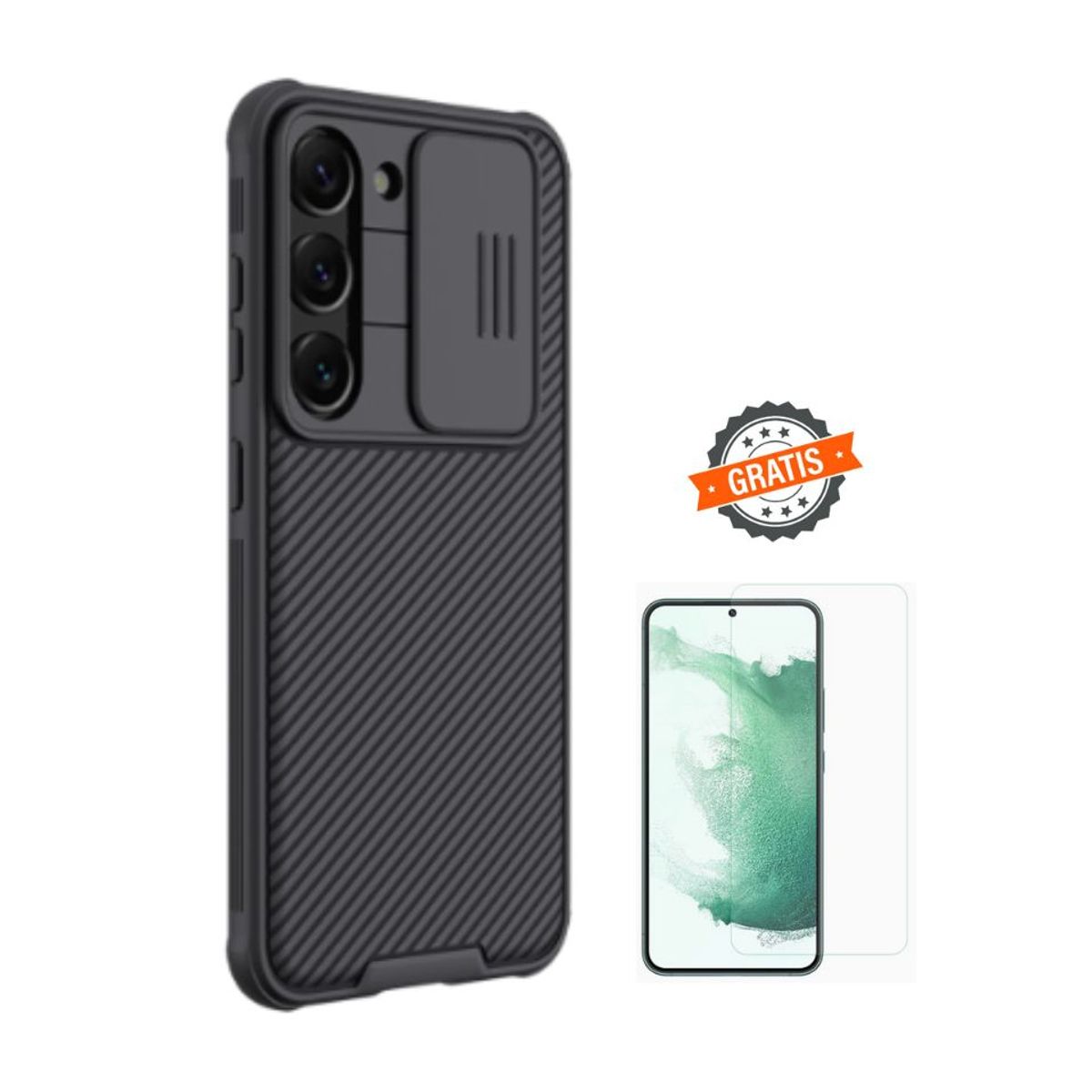 NILLKIN - CASE NILLKIN CAMSHIELD SAMSUNG S23 Y VIDRIO UV