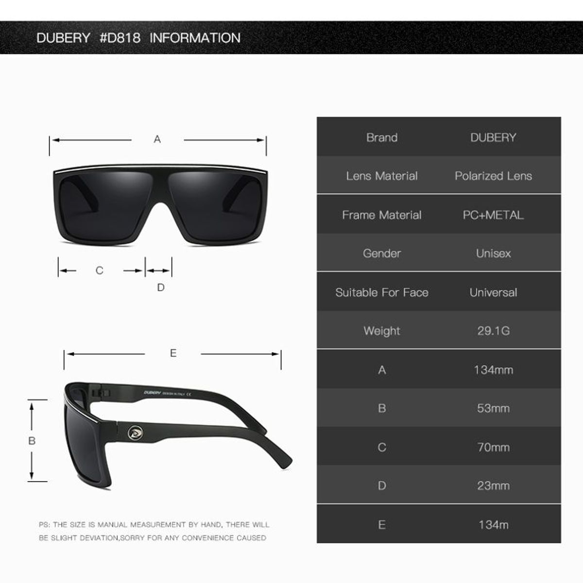 DUBERY - Lentes de Sol DUBERY Ultra - Polarizados - UV400