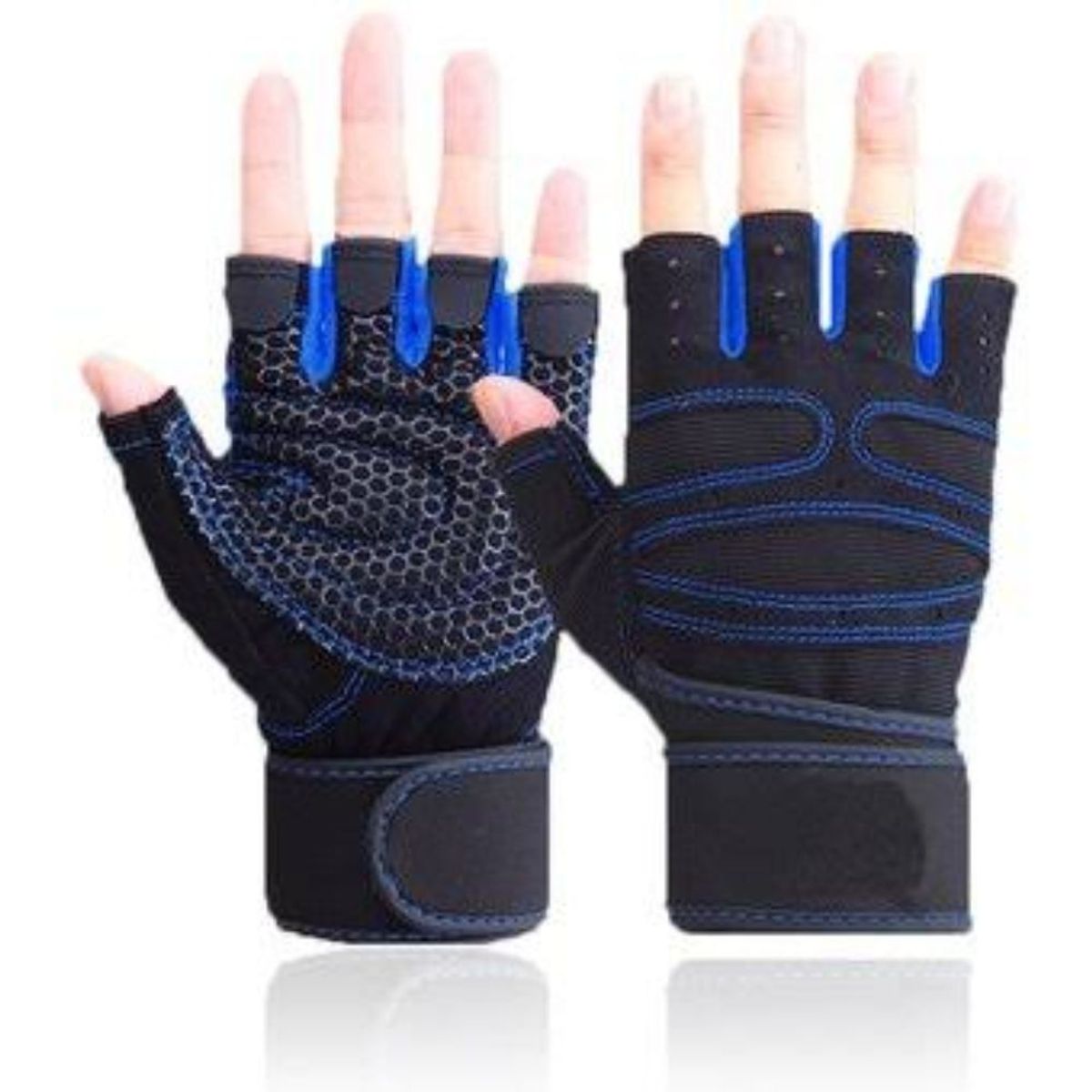 GENERICO - Guantes Deportivo para Pesas con Muñequera Talla M