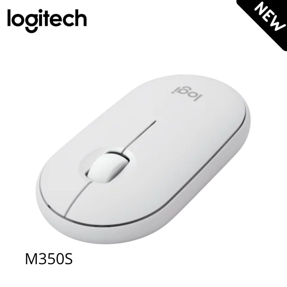 LOGITECH - Mouse Logitech Pebble 2 M350s Bluetooth Slim Portable Blanco