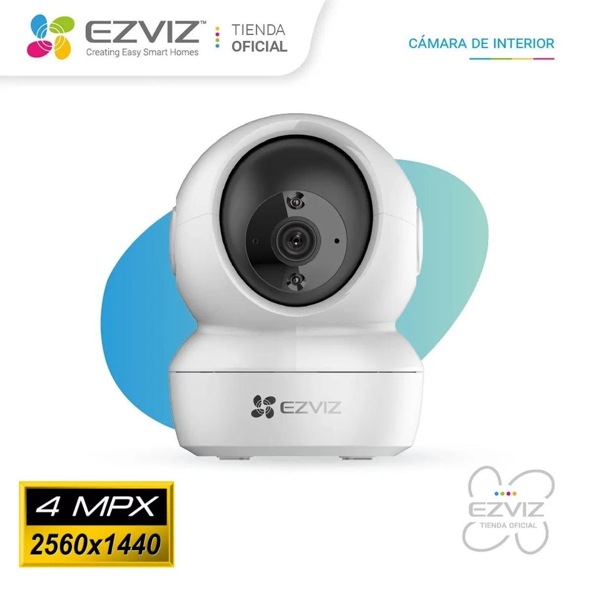 EZVIZ - Ezviz Cámara Network C6N 4MP WIFI 24GHZ LENTE