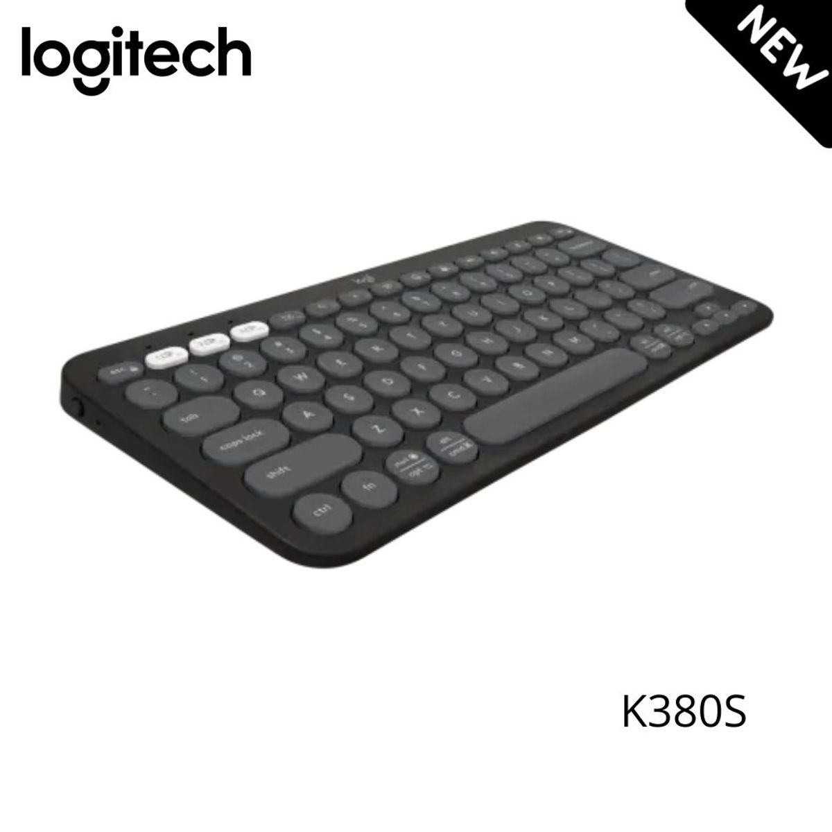 LOGITECH - Teclado Logitech Pebble Keys 2 K380S Bluetooth Negro