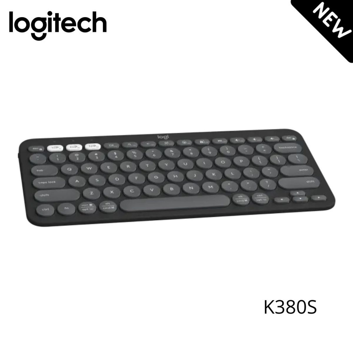 LOGITECH - Teclado Logitech Pebble Keys 2 K380S Bluetooth Negro