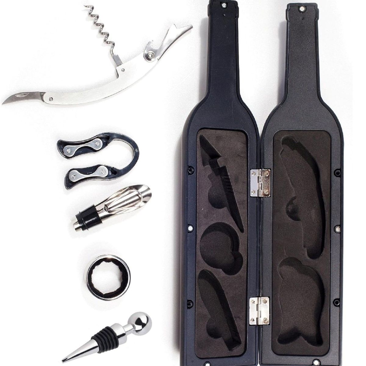 GENERICO - Set De Accesorios Para Vino 5pcs Multifunción En Botella